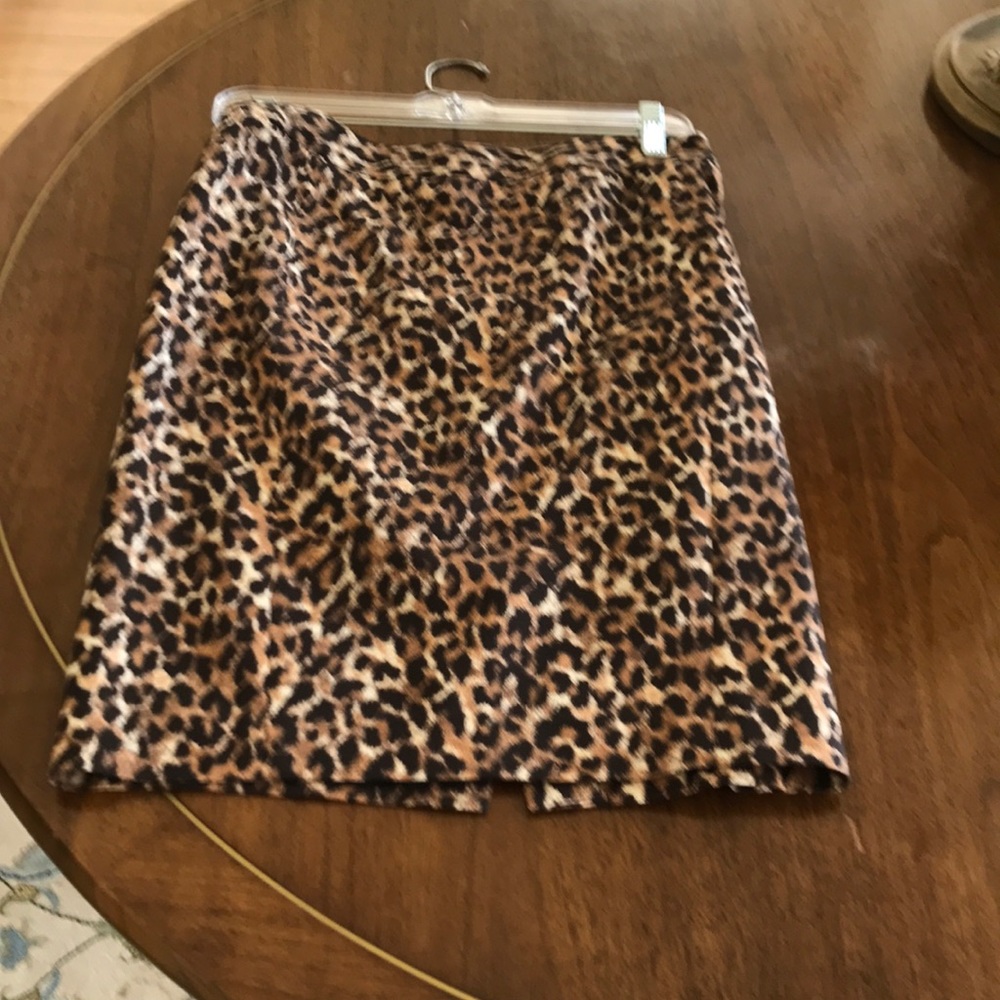 Animal print skirt